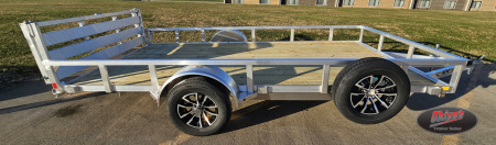 New 2026 H&H Trailers  82x14 Aluminum Rail Side Utility Trailer