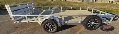 New 2025 H&H Trailers  82x14 Aluminum Rail Side Utility Trailer