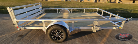New 2026 H&H Trailers 82x12 Aluminum Rail Side Utility Trailer