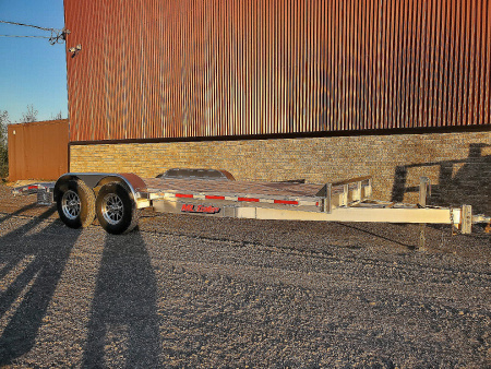 New 2026 Enbeck 18' All Aluminum Car Hauler/Equipment Hauler Car / Racing Trailer