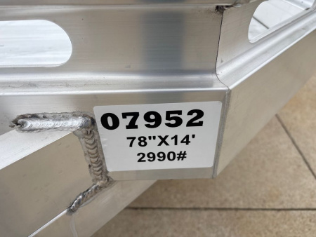 New 2026 Aluma 7814S-BT Utility Trailer