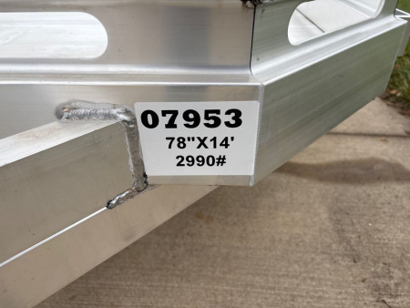 New 2026 Aluma 7814S-BT Utility Trailer
