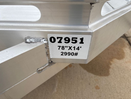New 2026 Aluma 7814S-BT Utility Trailer