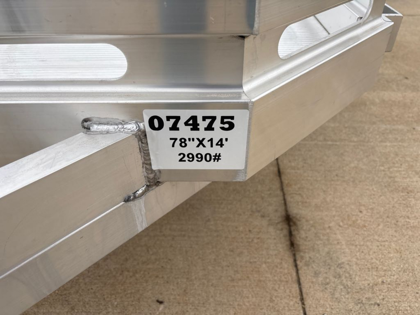 New 2026 Aluma 7814S-TG Utility Trailer