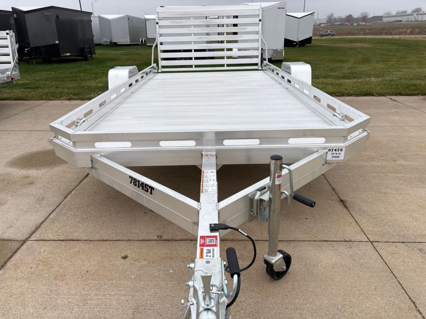 New 2026 Aluma 7814S-TG Utility Trailer