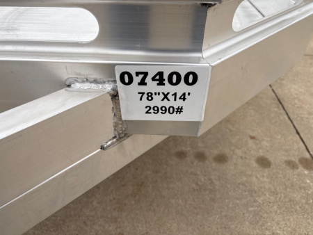 New 2026 Aluma 7814S-TG Utility Trailer