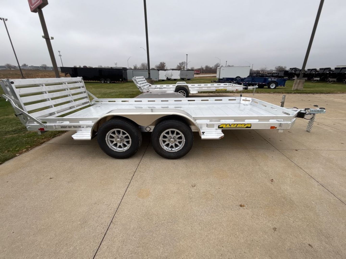 New 2026 Aluma 7814TA-EL-BT-RTD Utility Trailer