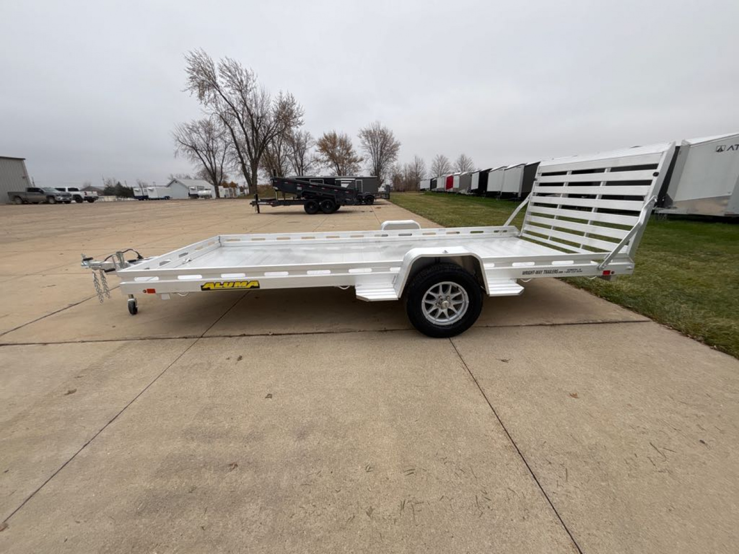 New 2026 Aluma 7815S-EL-TG Utility Trailer