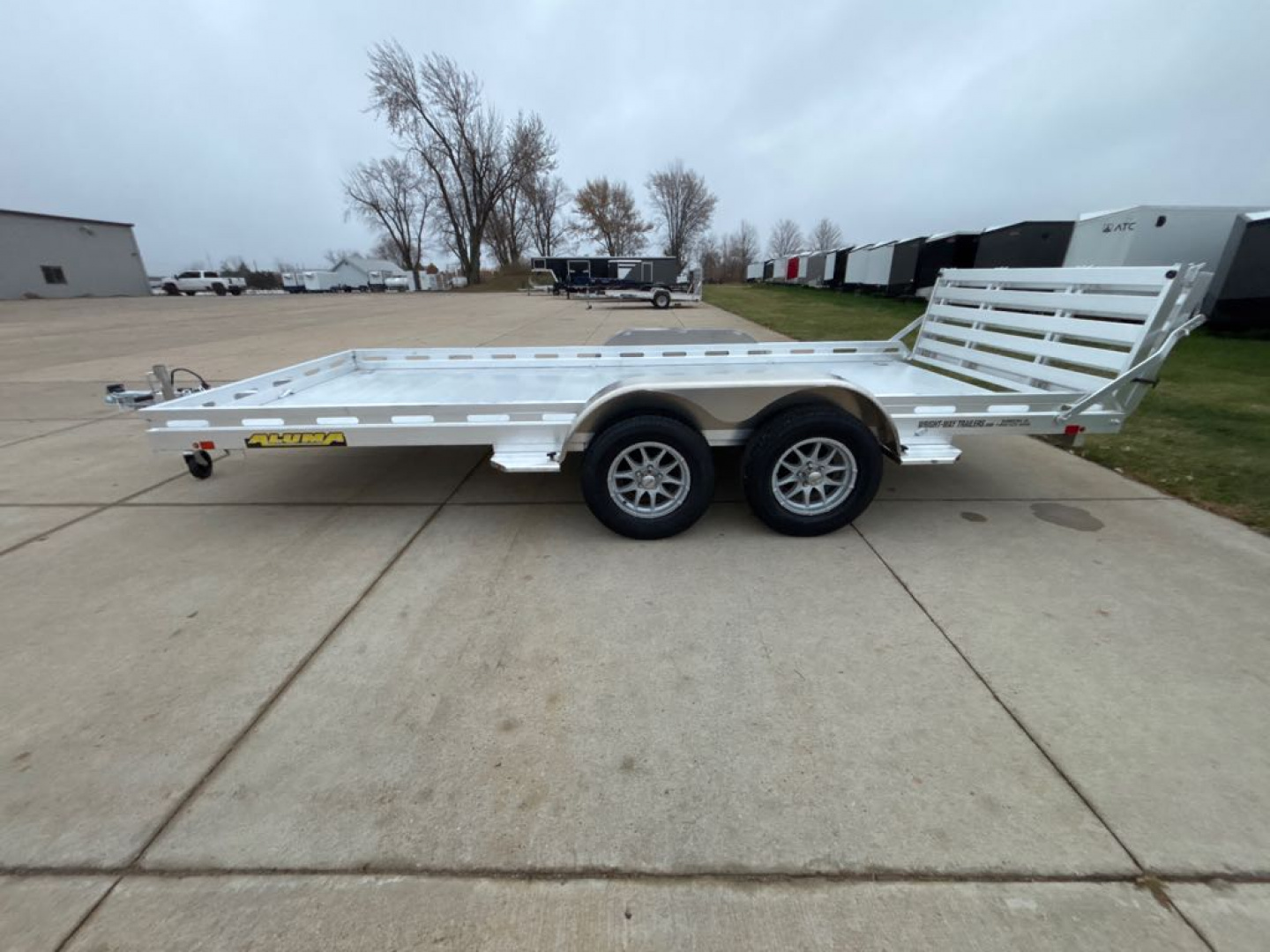 New 2026 Aluma 8016TA-EL-BT-RTD Utility Trailer