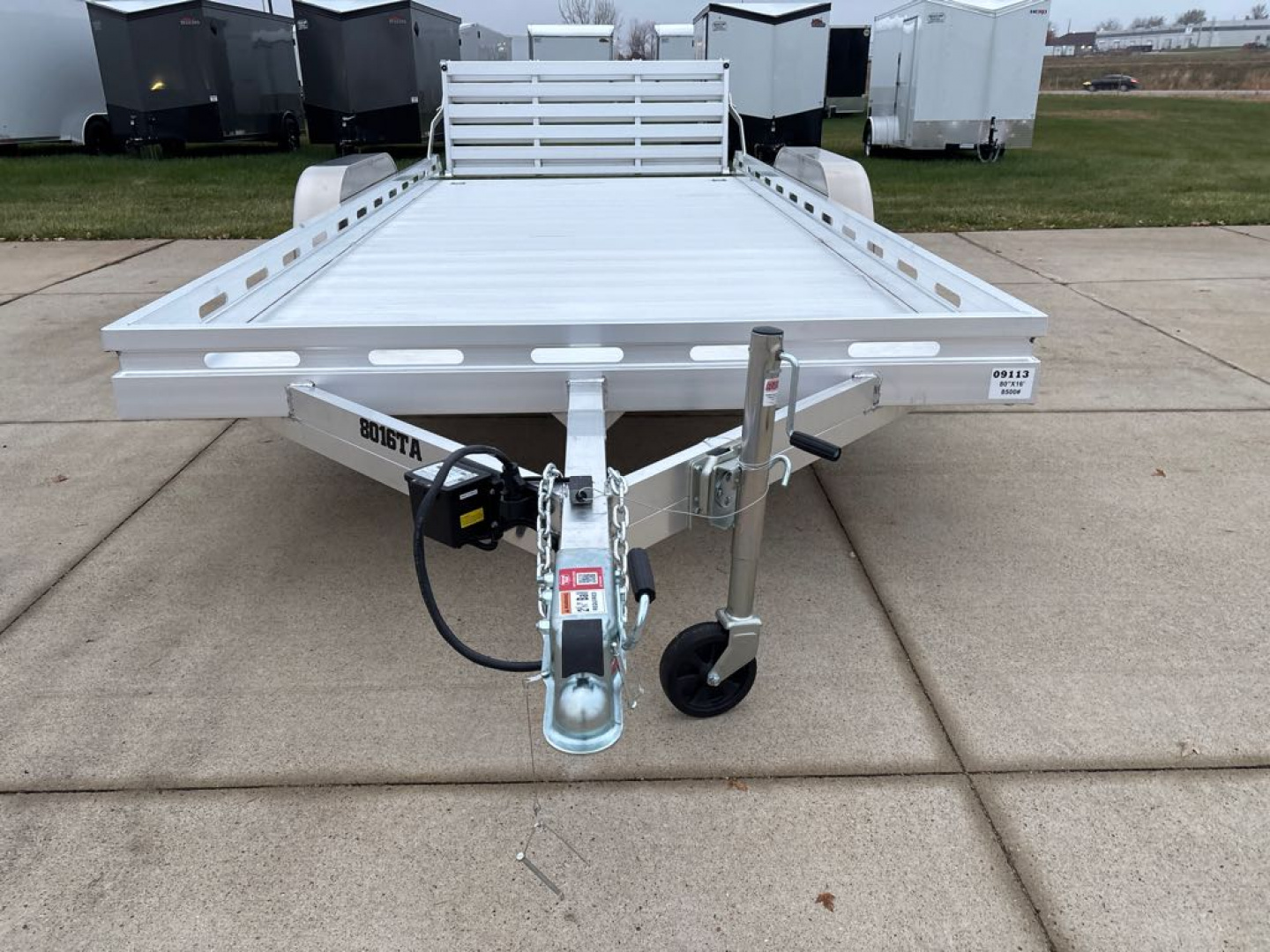 New 2026 Aluma 8016TA-EL-BT-RTD Utility Trailer