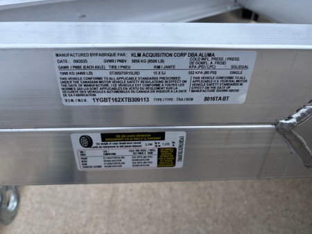 New 2026 Aluma 8016TA-EL-BT-RTD Utility Trailer