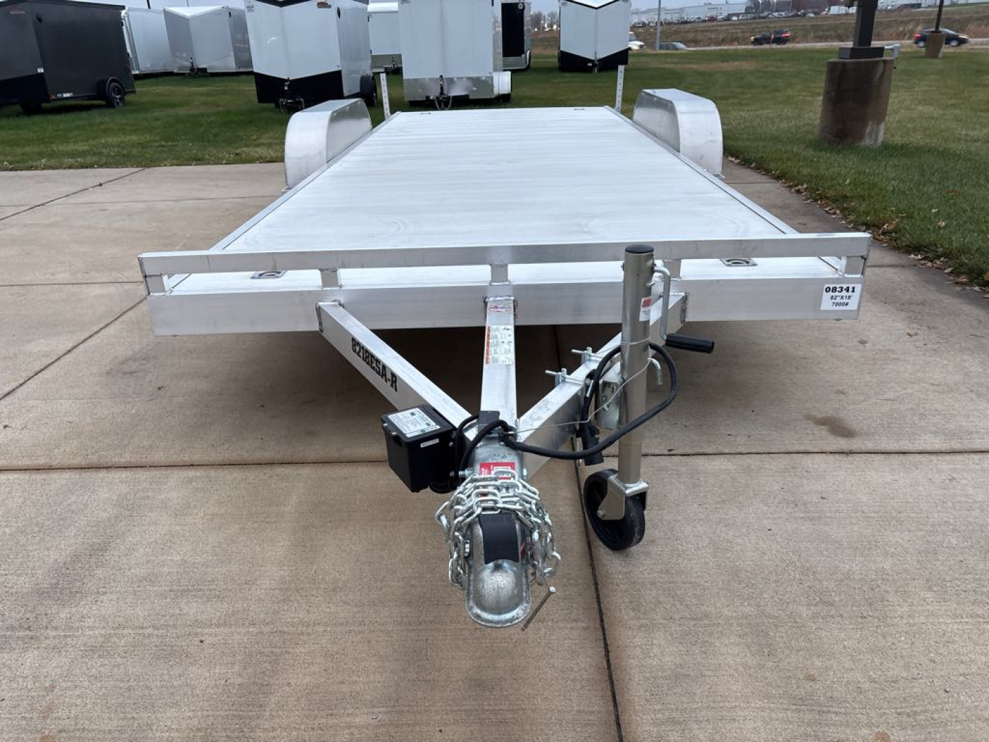 New 2026 Aluma 8218ESA-TA-EL-R-RTD Utility Trailer