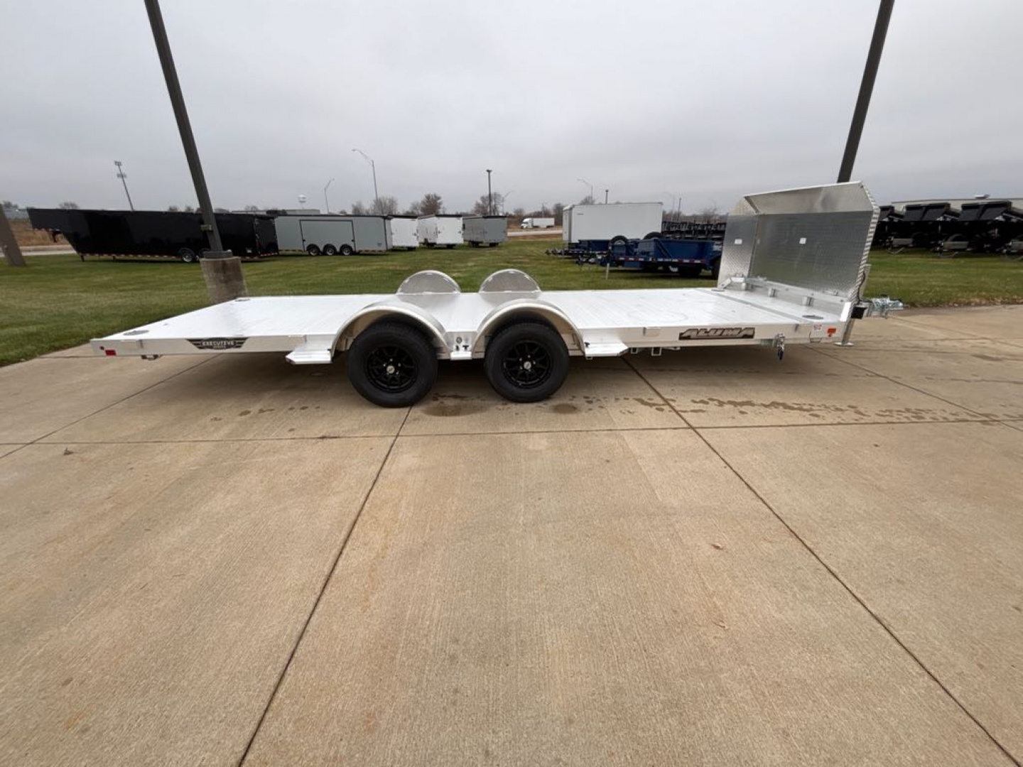 New 2026 Aluma 8218LP-TILT-TA-EL-R- Utility Trailer