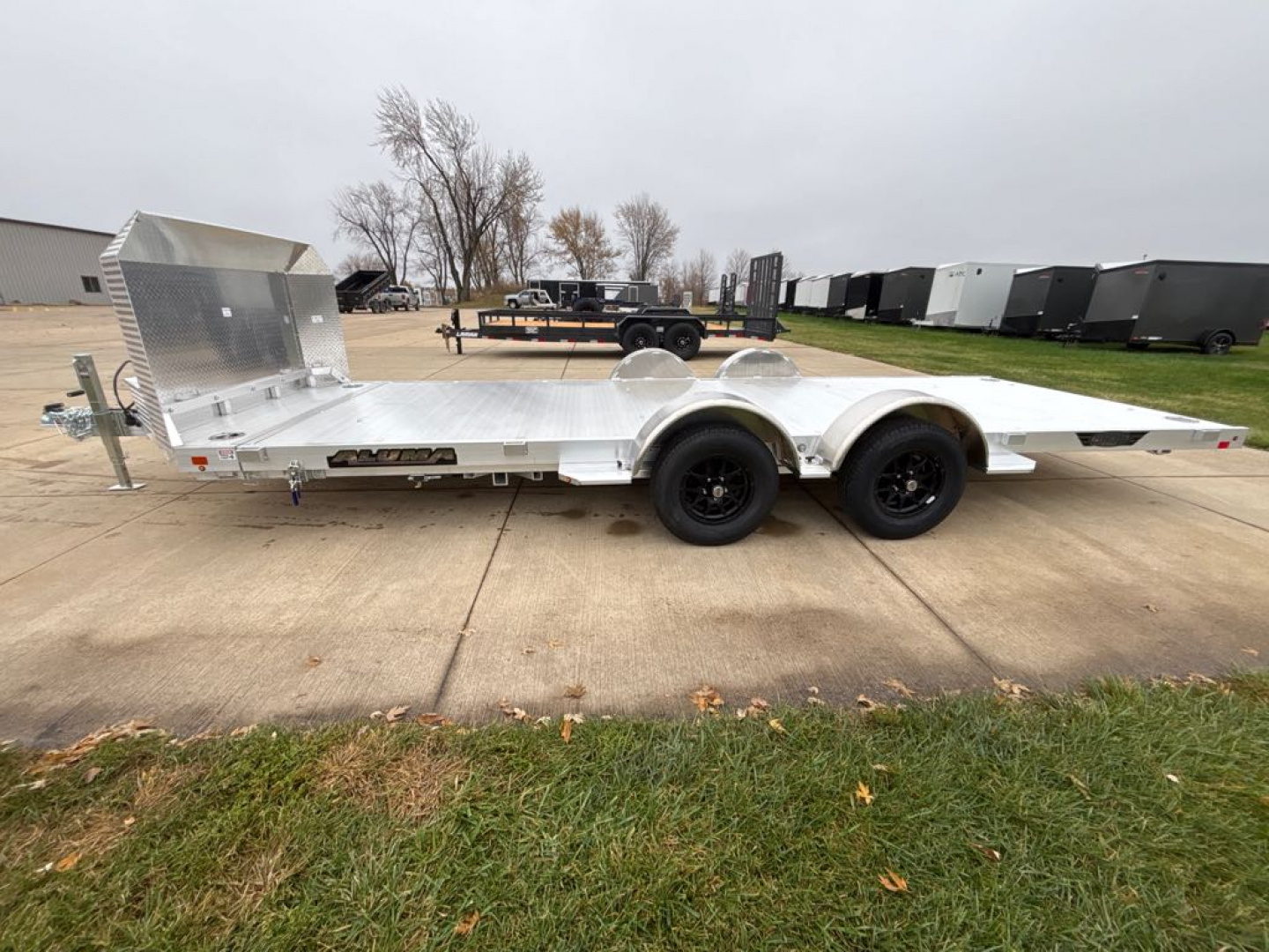 New 2026 Aluma 8218LP-TILT-TA-EL-R- Utility Trailer