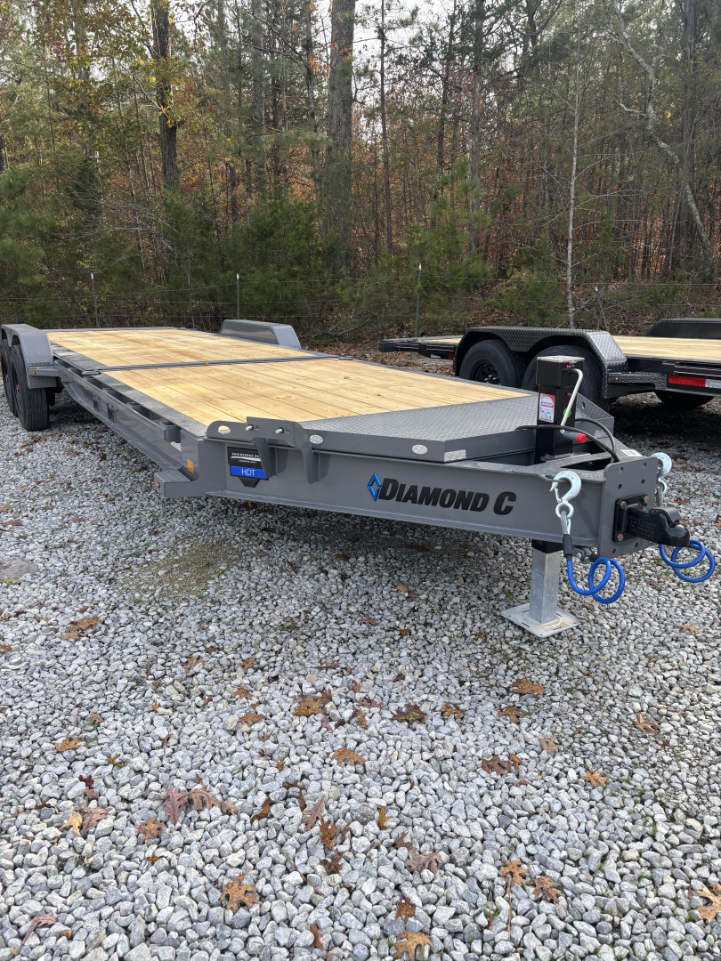 New 2026 Diamond C HDT210 Tilt Trailer 24’ 15K 2 SPEED JACK 20K G.V.W.R. FORK HOLDERS