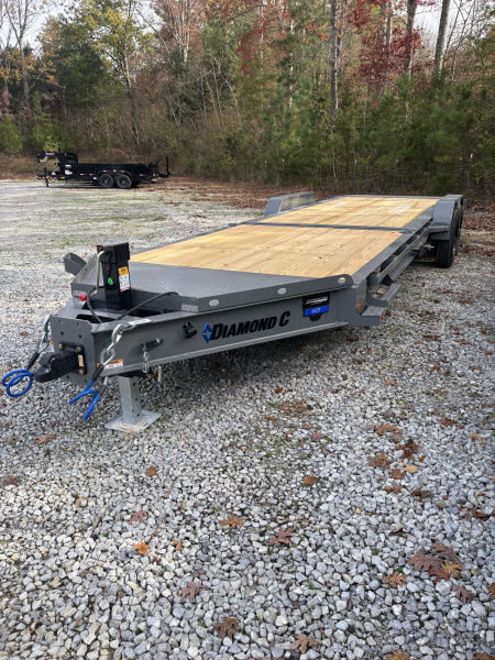 New 2026 Diamond C HDT210 Tilt Trailer 24’ 15K 2 SPEED JACK 20K G.V.W.R. FORK HOLDERS