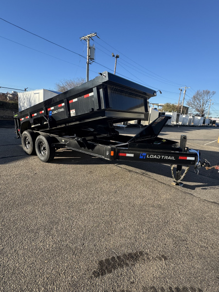 New 2026 Load Trail 83 x14' Dump, 14 Ply Rubber, 7 Ga Floor, Solar Charger, Wet Bolt Kit, HD Hoist