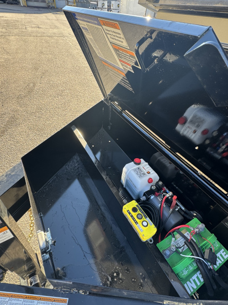 New 2026 Load Trail 83"x14' Dump, 14 Ply Rubber, 7 Ga Floor, Solar Charger, Wet Bolt Kit, HD Hoist