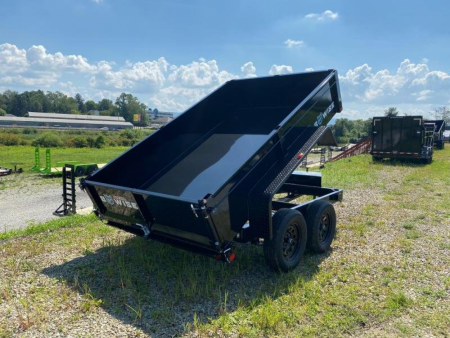 New 2026 BWise 6x10 Lo Pro Equipment Dump w/ Underbody Ramps (7000# GVW)