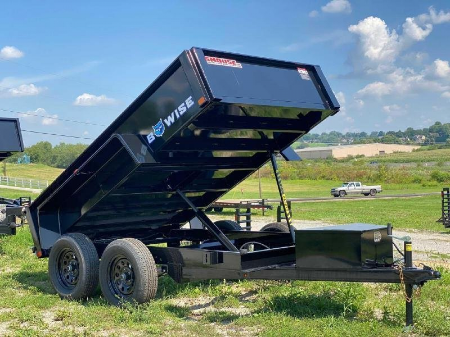 New 2026 BWISE 6x10 Lo Pro Dump Trailer w/ One Piece Gate