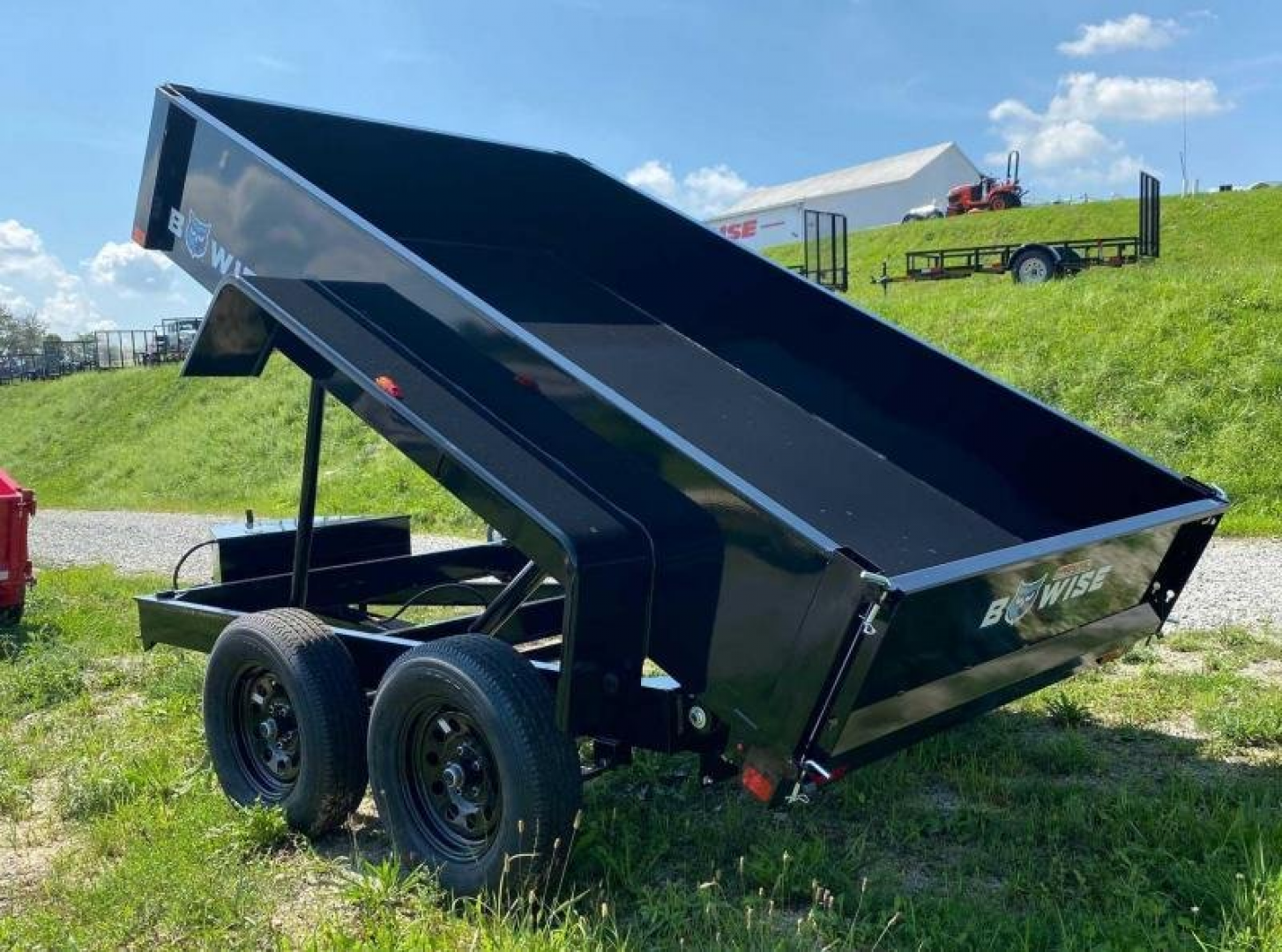 New 2026 BWISE 6x10 Lo Pro Dump Trailer w/ One Piece Gate