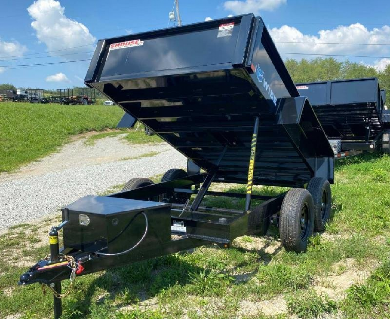 New 2026 BWISE 6x10 Lo Pro Dump Trailer w/ One Piece Gate