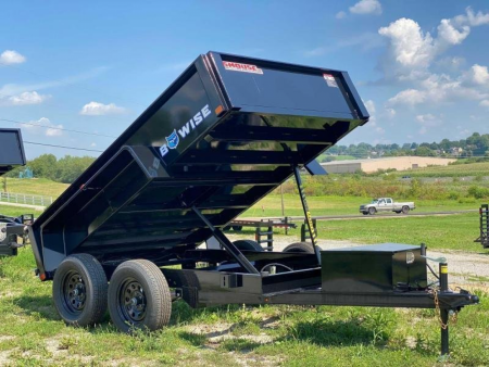 New 2026 BWISE 6x10 Lo Pro Dump Trailer w/ One Piece Gate