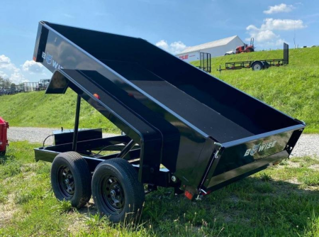 New 2026 BWISE 6x10 Lo Pro Dump Trailer w/ One Piece Gate