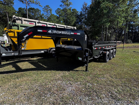 New 2026 Iron Bull 83X16 TRI-AXLE GOOSENECK 21K Dump Trailer