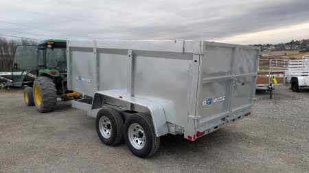 New 2026 BWise 6x12 Lo Pro GALVANIZED Equipment Dump w/ 44" SIDES
