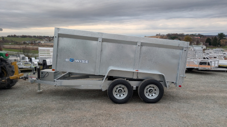 New 2026 BWise 6x12 Lo Pro GALVANIZED Equipment Dump w/ 44" SIDES
