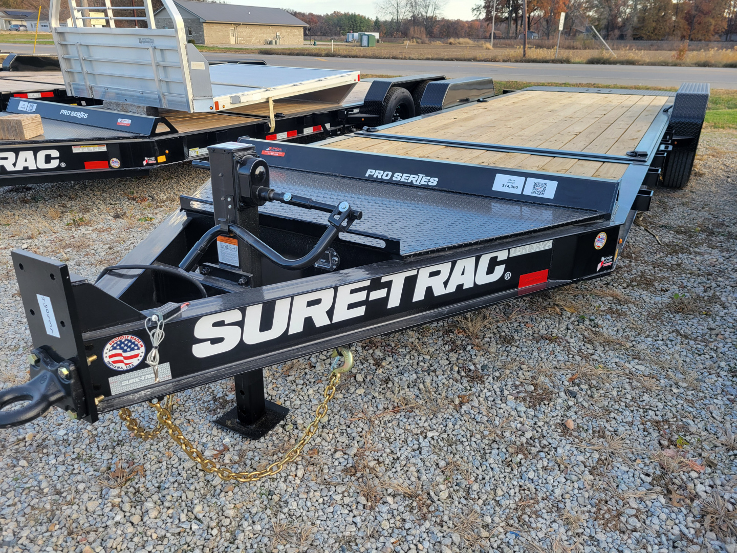 New 2026 Sure-Trac 7x18+4 Pro Series Beam Equipment Tilt Trailer