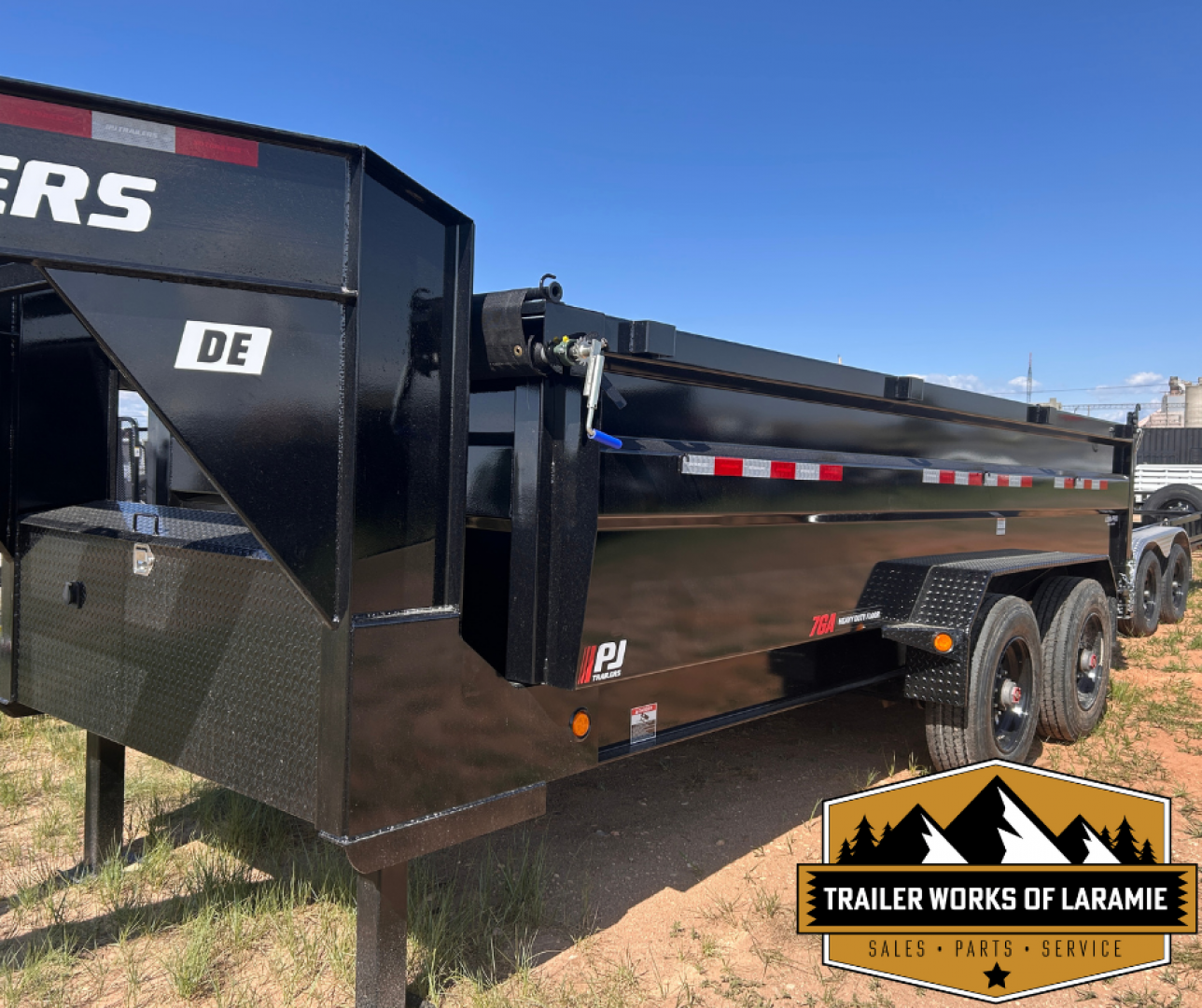 New 2026 PJ DE 16' HD 24k Dump Trailer- Goose Neck-Hydraulic Jacks