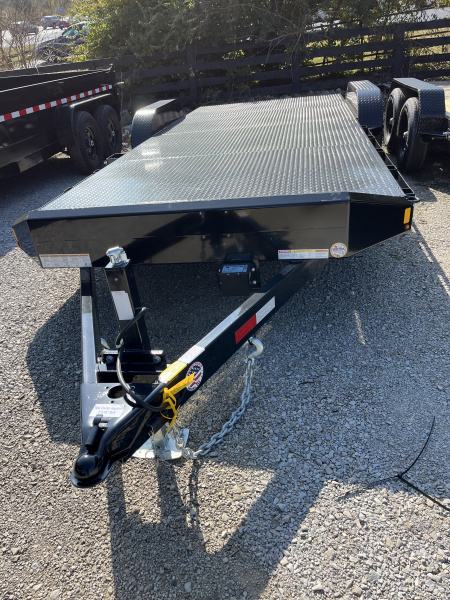 New 2025 Sure-Trac 7x22 steel deck car hauler 10K Car Hauler