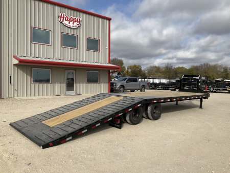 New 2026 PJ 102"x32' GN Low Pro Hydraulic Dovetail w/ Duals - LY