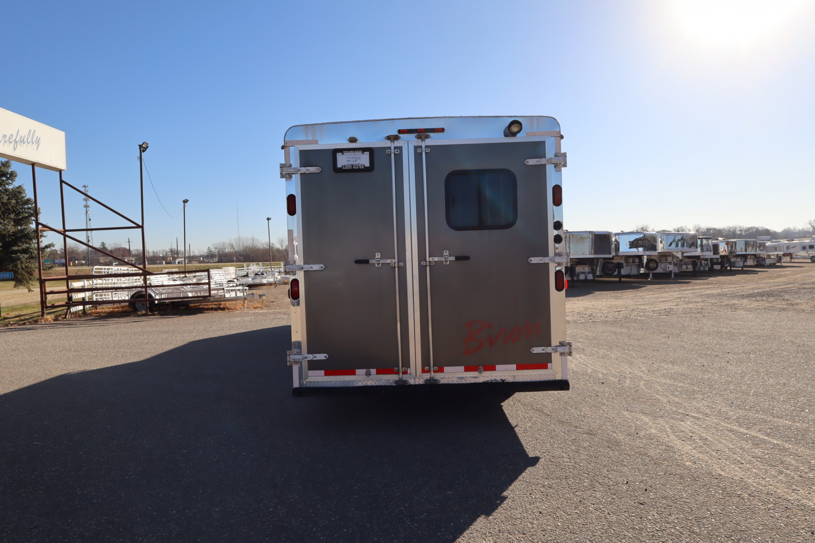Used 2014 Bison Trailers 3 Place LQ Horse Trailer