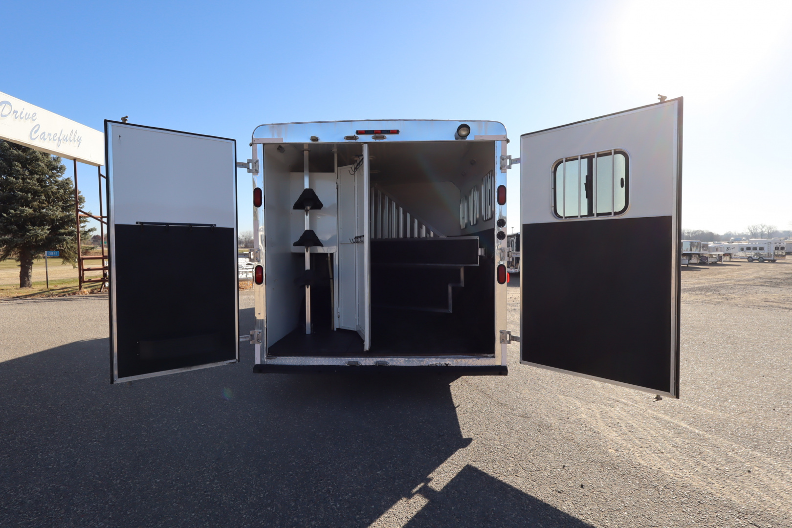 Used 2014 Bison Trailers 3 Place LQ Horse Trailer