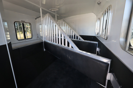 Used 2014 Bison Trailers 3 Place LQ Horse Trailer