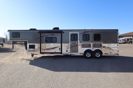 Used 2014 Bison Trailers 3 Place LQ Horse Trailer