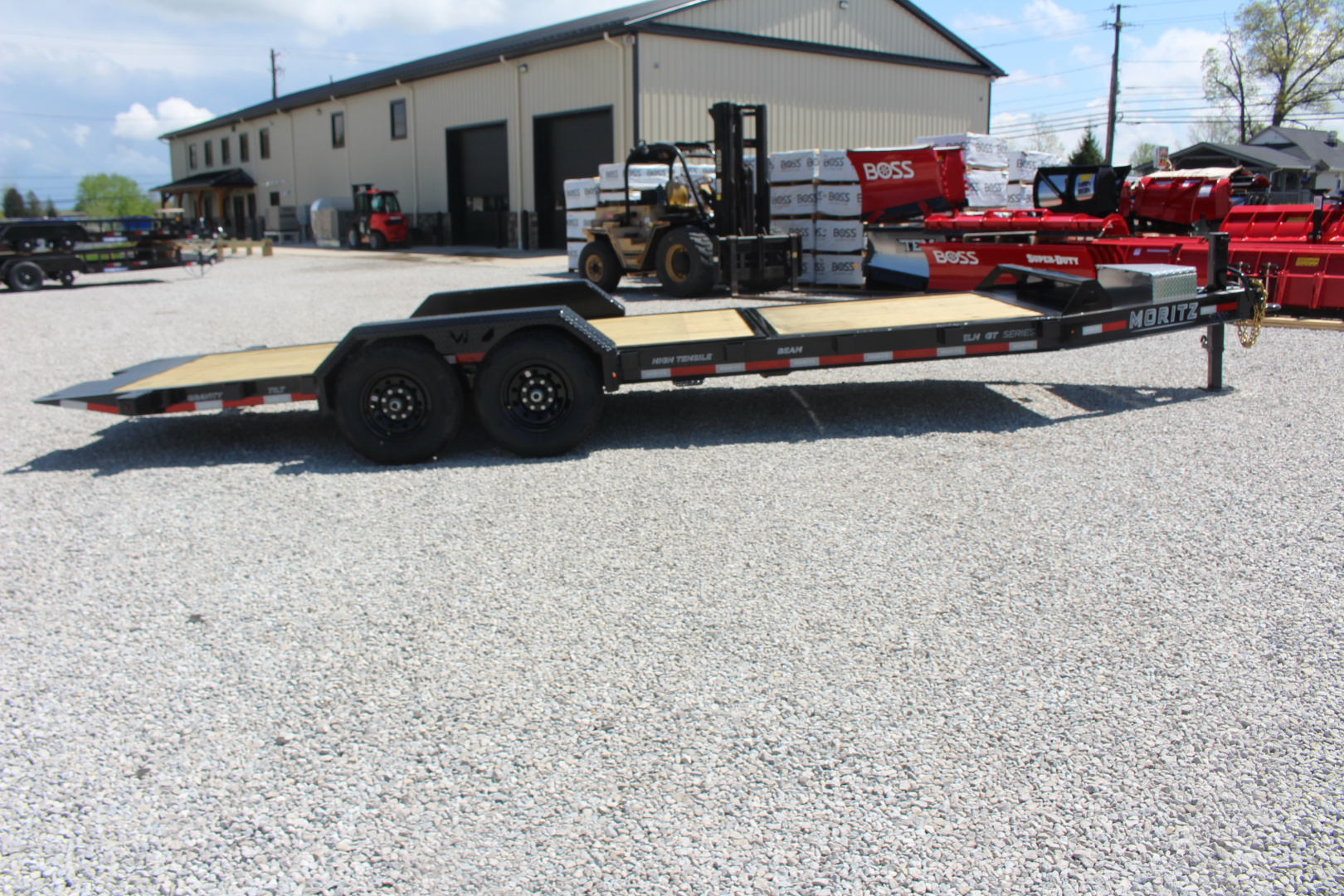 New 2026 Moritz 7' x 16' + 6' Low Pro - Gravity Tilt - Tilt Trailer - 14000# GVW