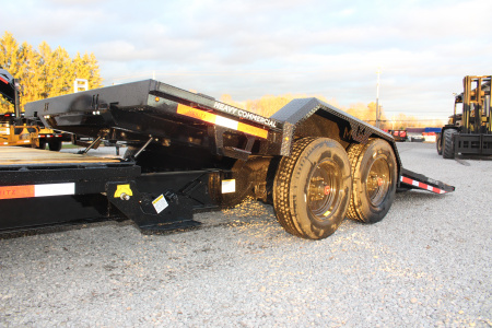 New 2026 Moritz 7' x 16' + 8' Low Pro - Gravity Tilt - Equipment Trailer - 25900# GVW