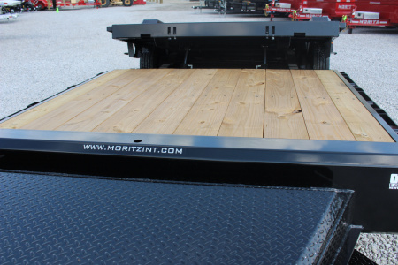 New 2026 Moritz 7' x 16' + 8' Low Pro - Gravity Tilt - Equipment Trailer - 25900# GVW