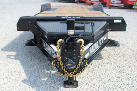 New 2026 Moritz 7' x 16' + 8' Low Pro - Gravity Tilt - Equipment Trailer - 25900# GVW