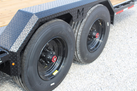 New 2026 Moritz 7' x 16' + 8' Low Pro - Gravity Tilt - Equipment Trailer - 25900# GVW