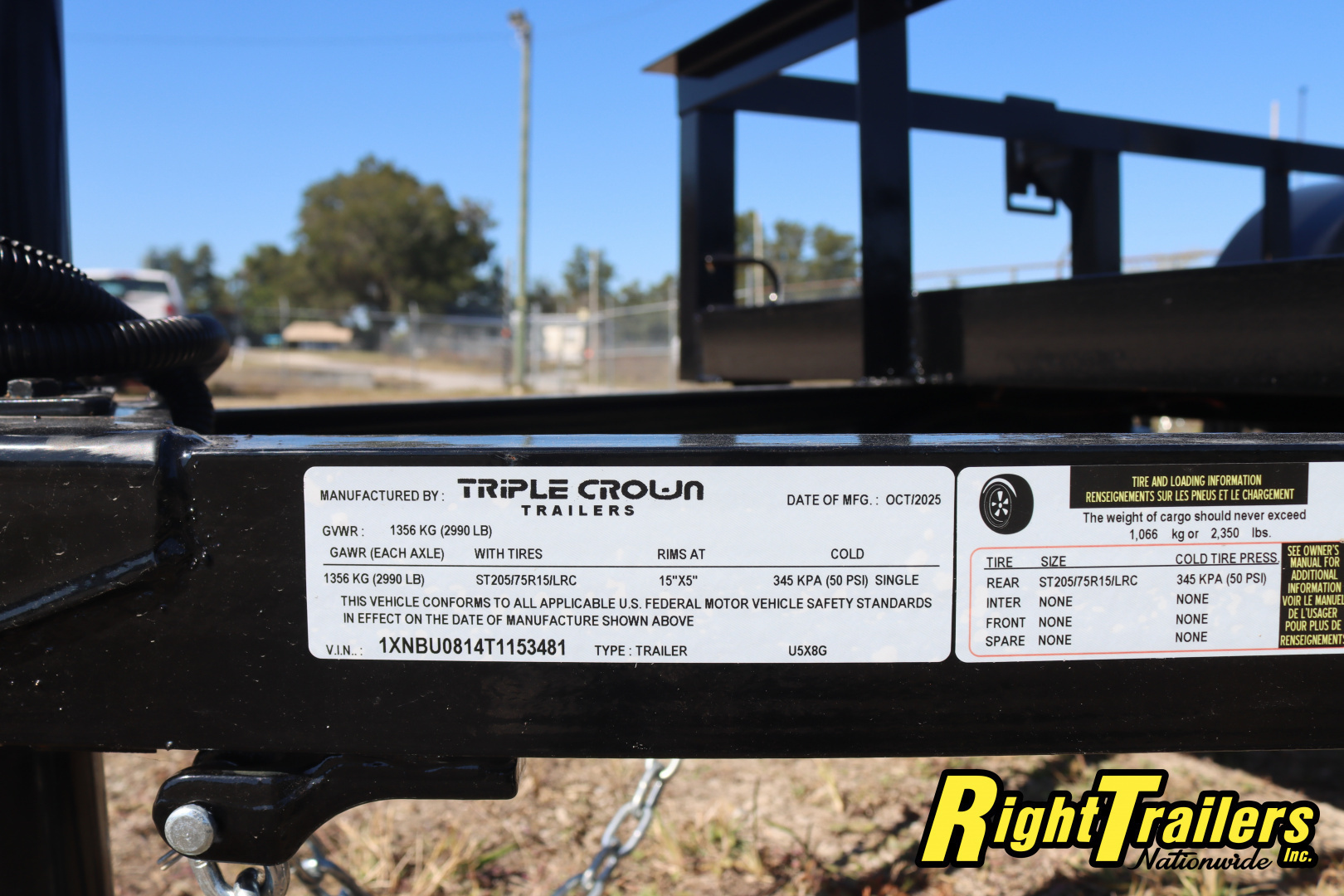 New 2026 5X8 Triple Crown Utility Trailer