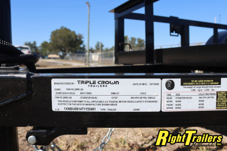 New 2026 5X8 Triple Crown Utility Trailer