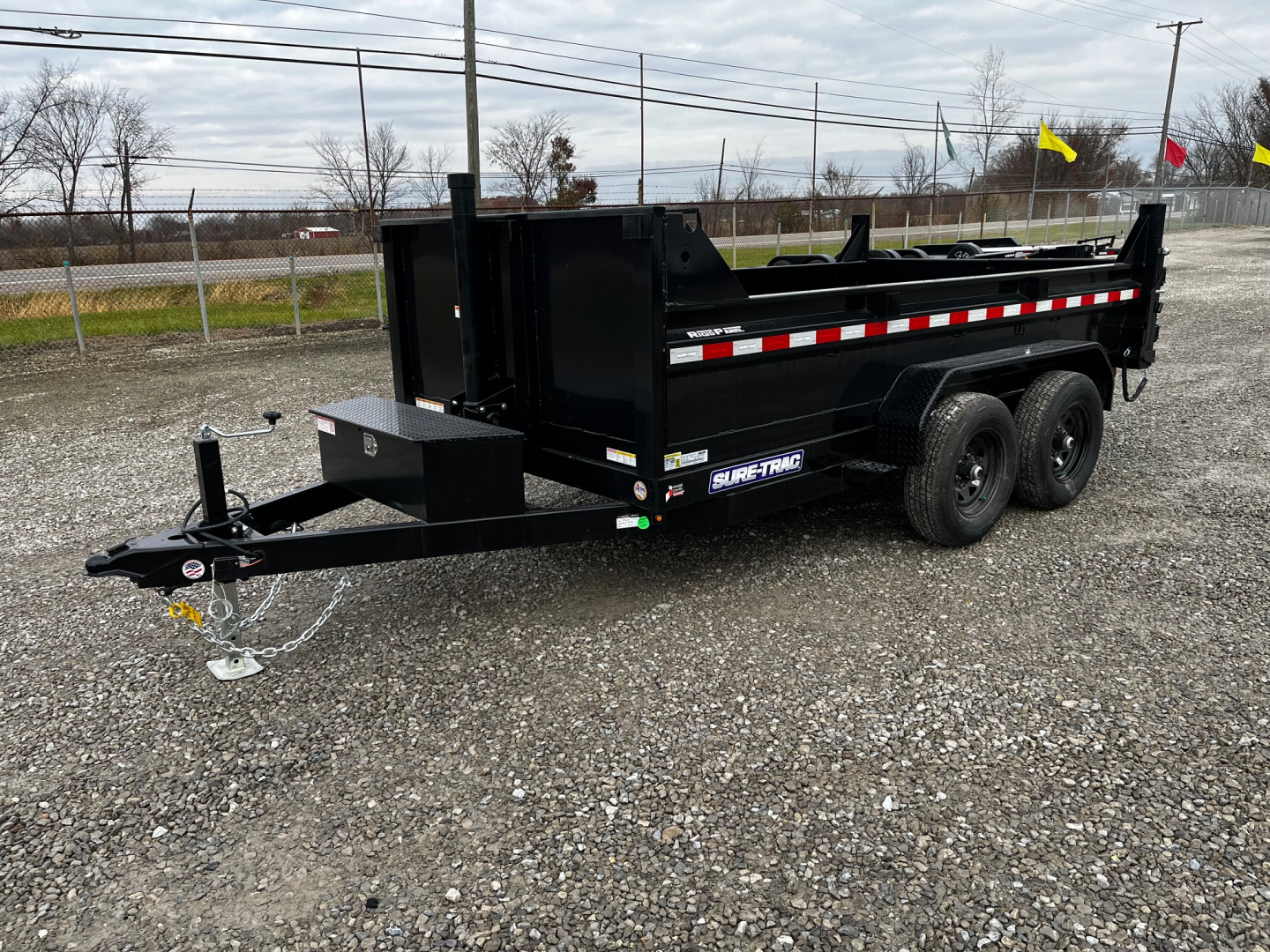 New 2026 Sure-Trac 72 x12 10K Telescopic Dump Trailer