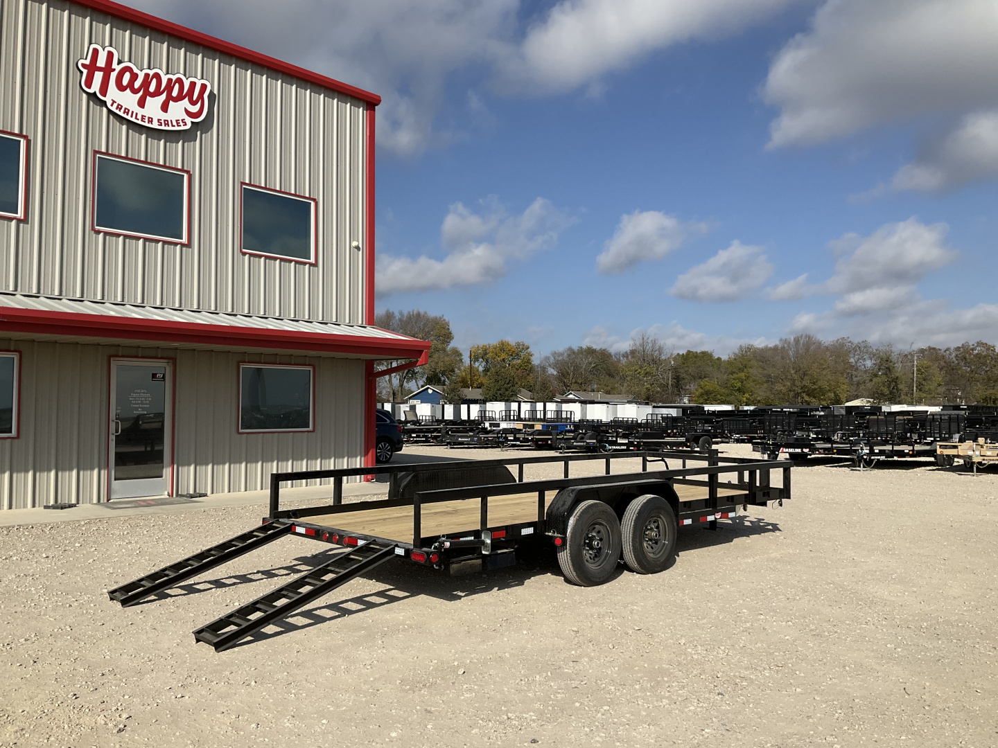 New 2026 PJ 83"x20' Angle Pipetop Trailer – P8