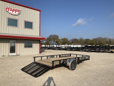 New 2026 PJ 77"x14' Single Axle Utility Trailer - U7