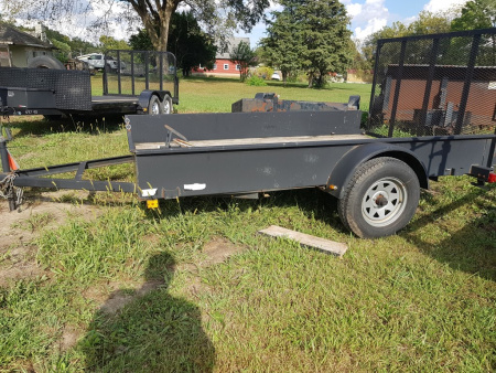 Used 2025 Homemade 80 x 10 high side utility W/Ramp Utility Trailer
